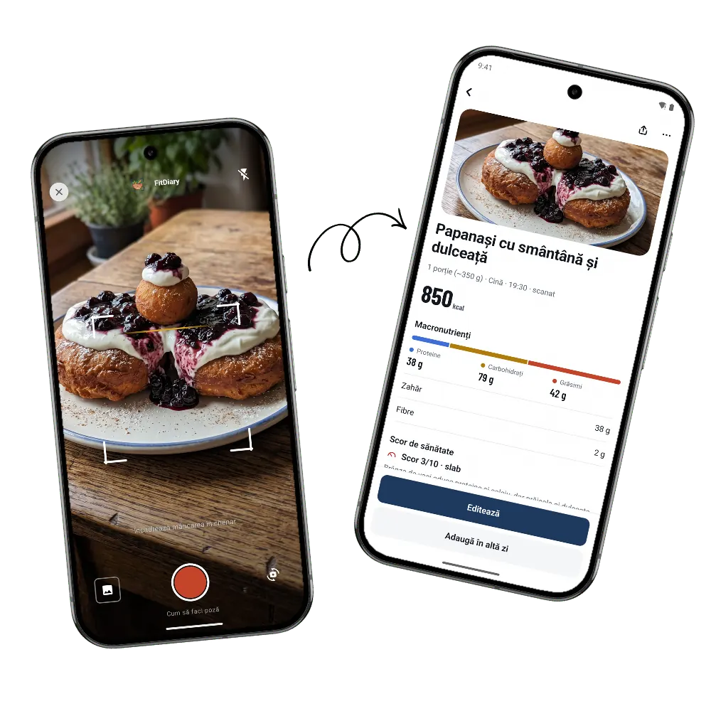 FitDiary - scanează mâncarea românească și vezi caloriile instant