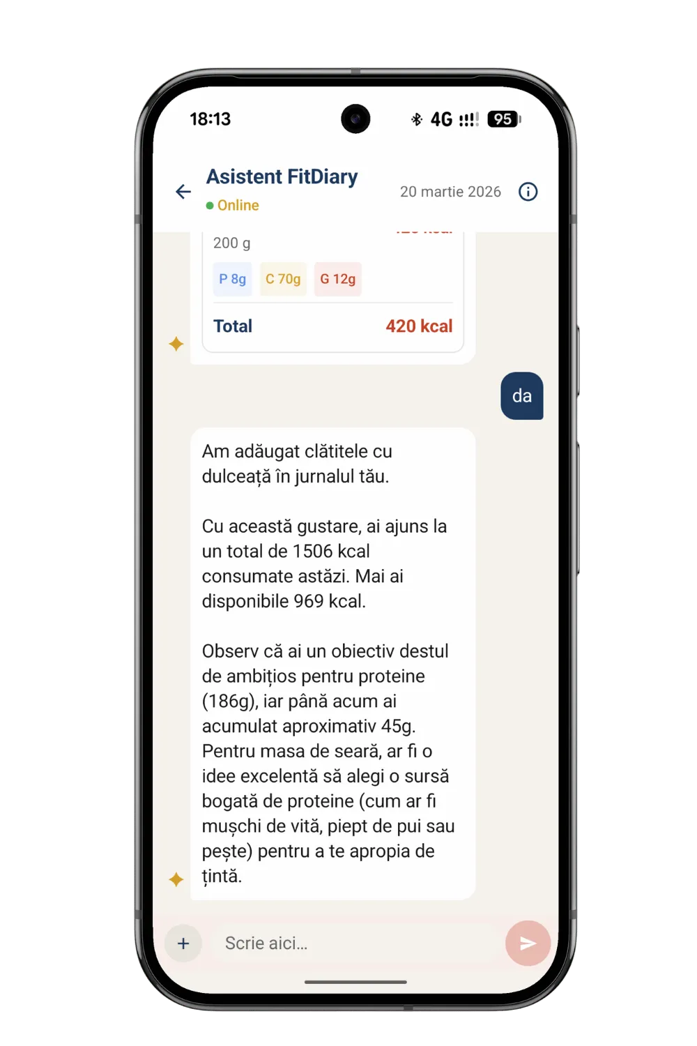Primul Asistent Nutrițional Cu Inteligență Artificială