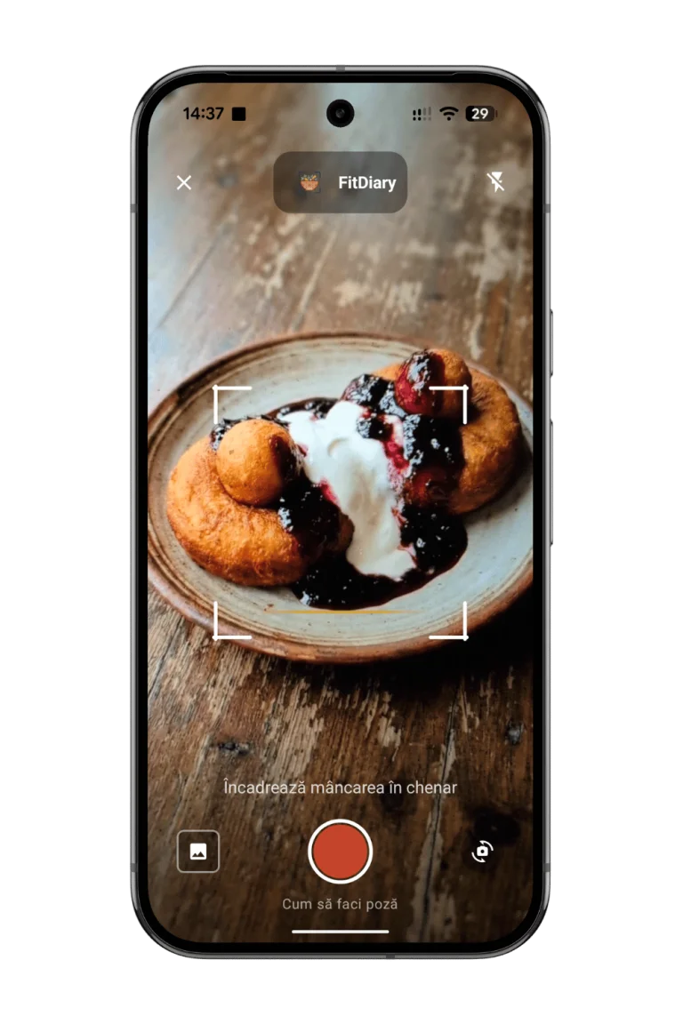 FitDiary - scanează mâncarea și caloriile sunt salvate automat în jurnal